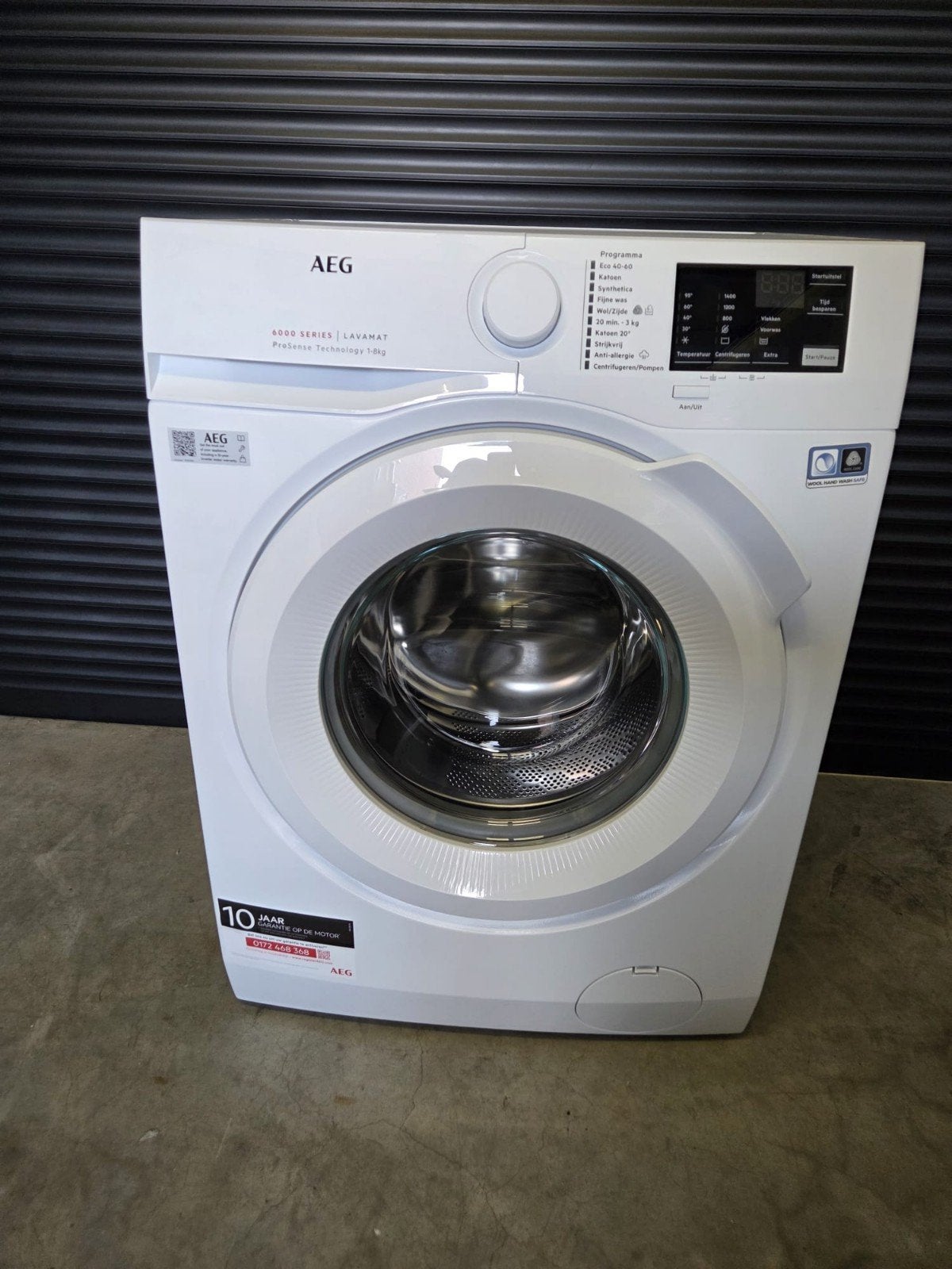 Aeg 6000 serie wasmachine 8 kg, Witgoed en Apparatuur, Wasmachines, Ophalen, 1200 tot 1600 toeren, 8 tot 10 kg, Zo goed als nieuw