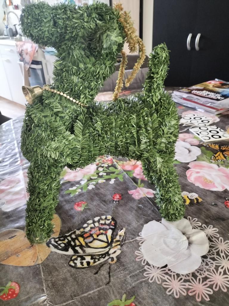 Hert van kunstgras, Diversen, Kerst, Ophalen of Verzenden