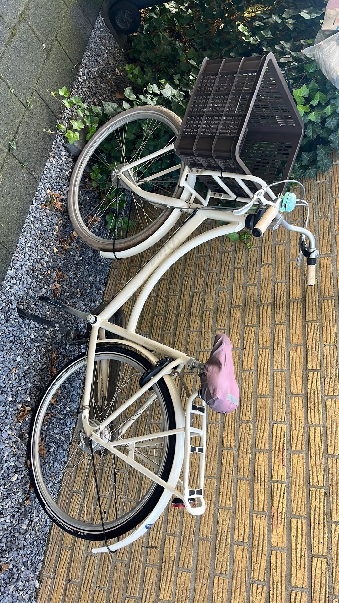Meiden fiets met fietsmand, 50 tot 53 cm, Ophalen of Verzenden, Gebruikt