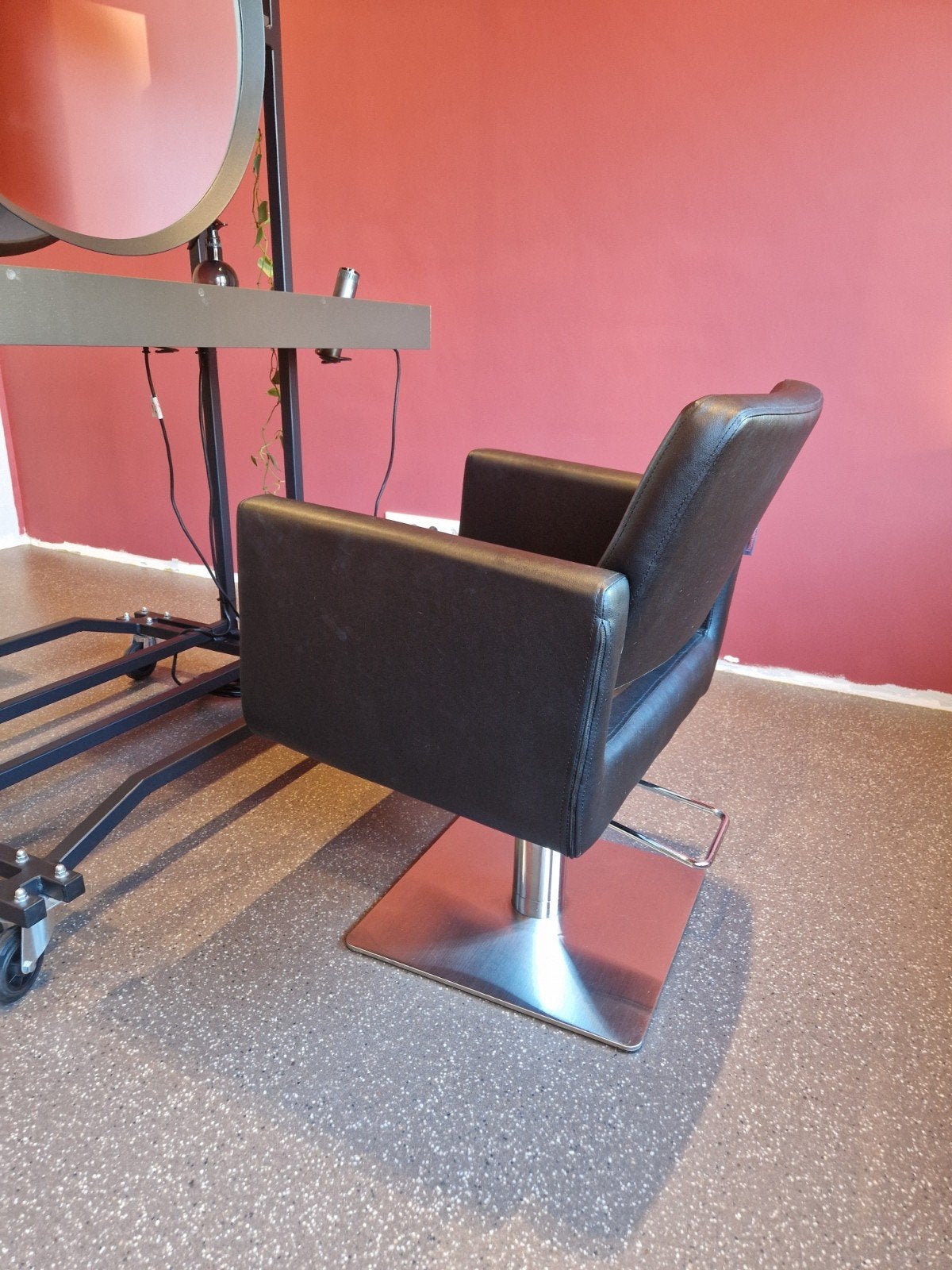 4 Kappersstoelen - Zwart, Comfortabel en Stijlvol, Ophalen, Zwart, Eén