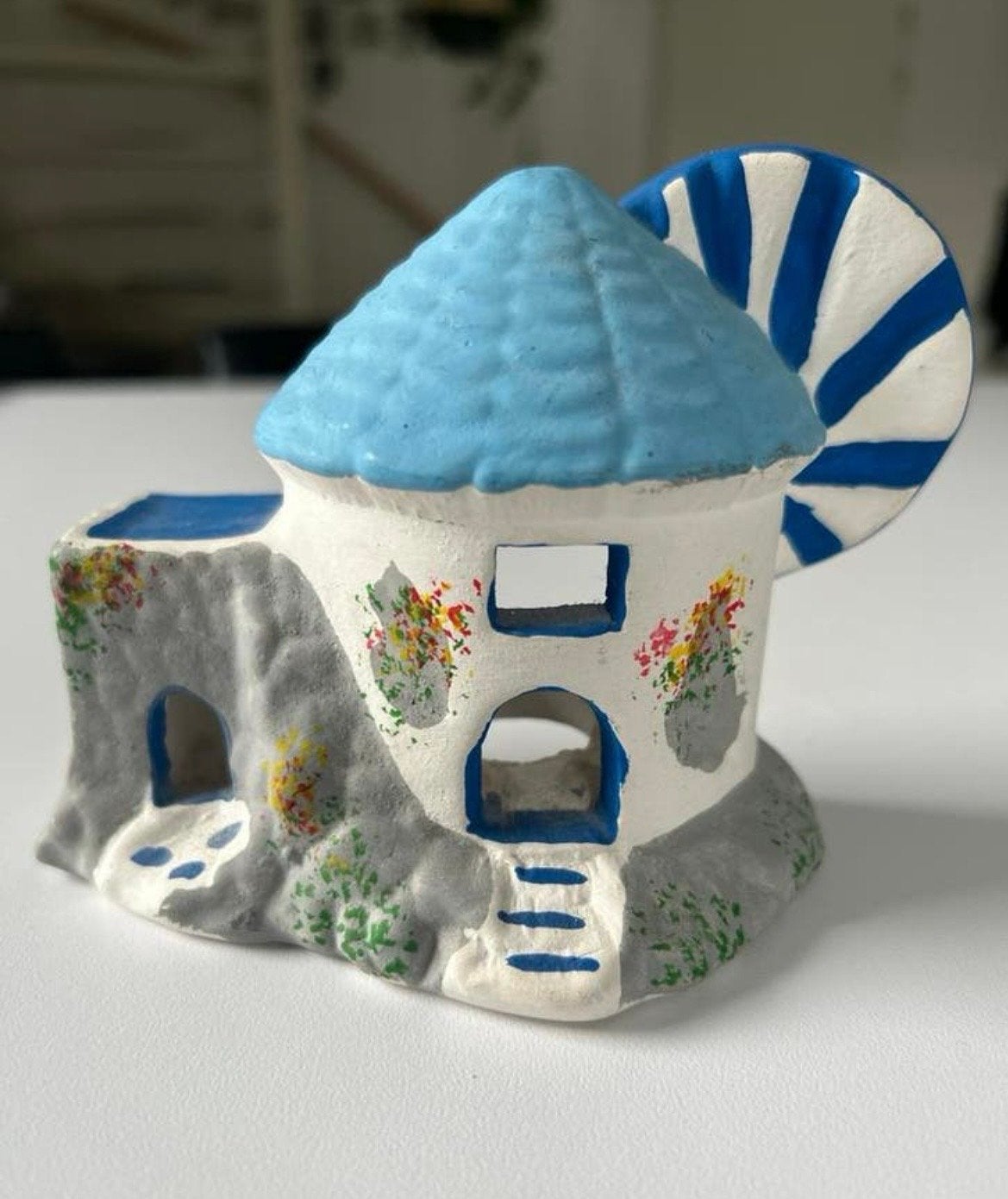 Keramiek Nachtlampje Grieks Souvenir - Zeer Goede Staat, Huis en Inrichting, Ophalen of Verzenden