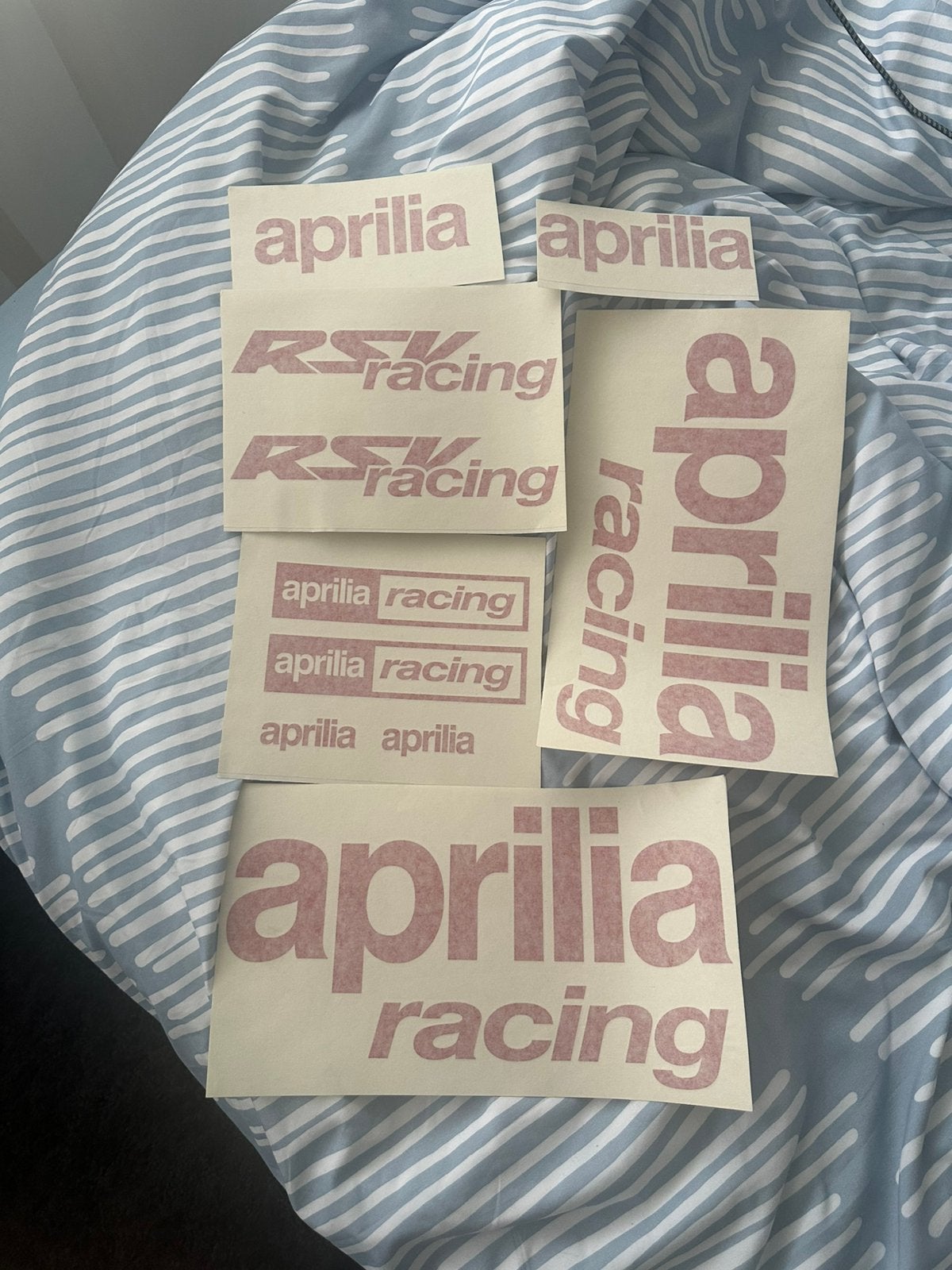 Aprilia stickers, Motoren, Ophalen of Verzenden