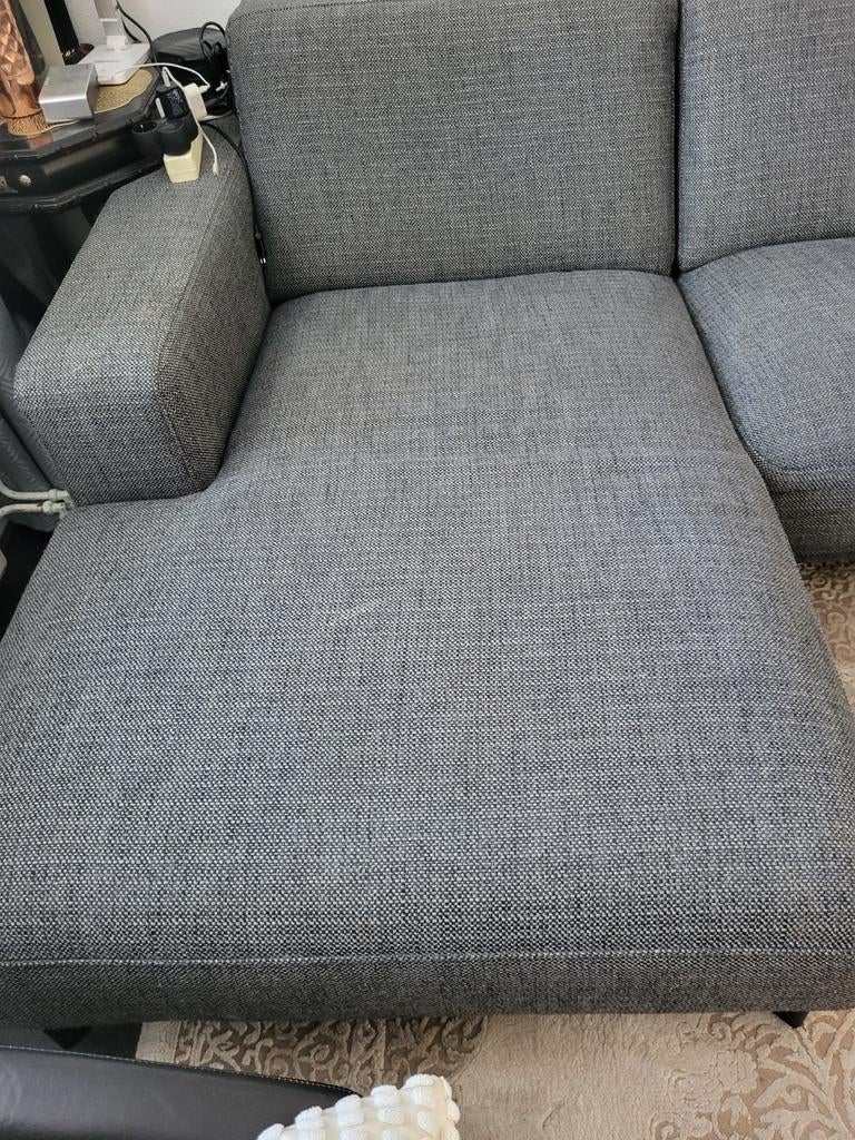 Moderne hoekbank van Sanders Meubels. Het tapij mag gratis m, 250 tot 300 cm, 100 tot 125 cm, Hoekbank, Ophalen of Verzenden