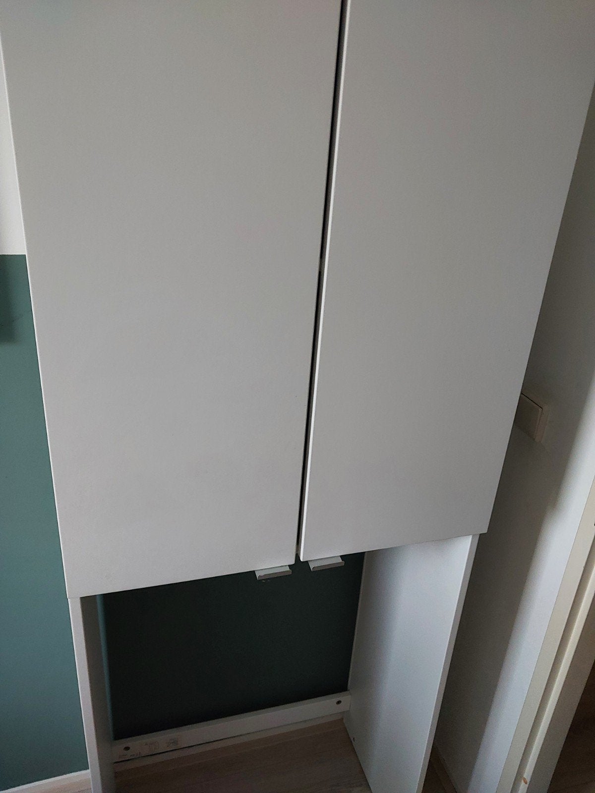 Badkamerkast voor boven de wasmachine, Ophalen, Gebruikt, Wit, Overige typen