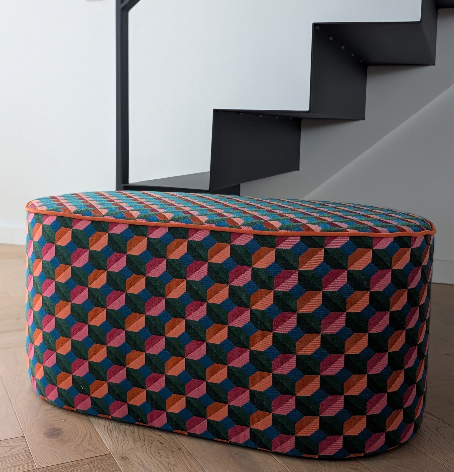 Plat ovaal poef Ø70 cm, Minder dan 50 cm, Diba design, 50 tot 75 cm, Nieuw