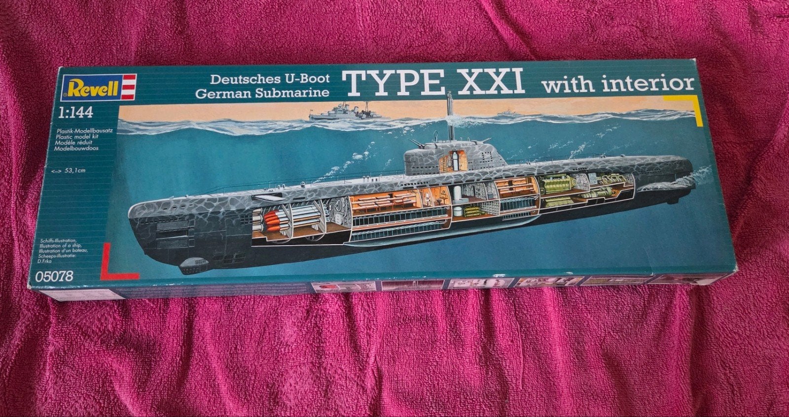 Revell Duits U-Boot Type XXI met interieur 1:144, Hobby en Vrije tijd, Modelbouw | Boten en Schepen, Ophalen of Verzenden, Nieuw