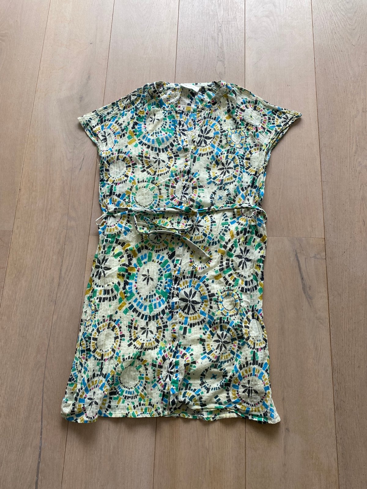 Pom Amsterdam 42 blousejurk, Kleding | Dames, Jurken, Geel, Maat 42/44 (L), Ophalen of Verzenden, Zo goed als nieuw