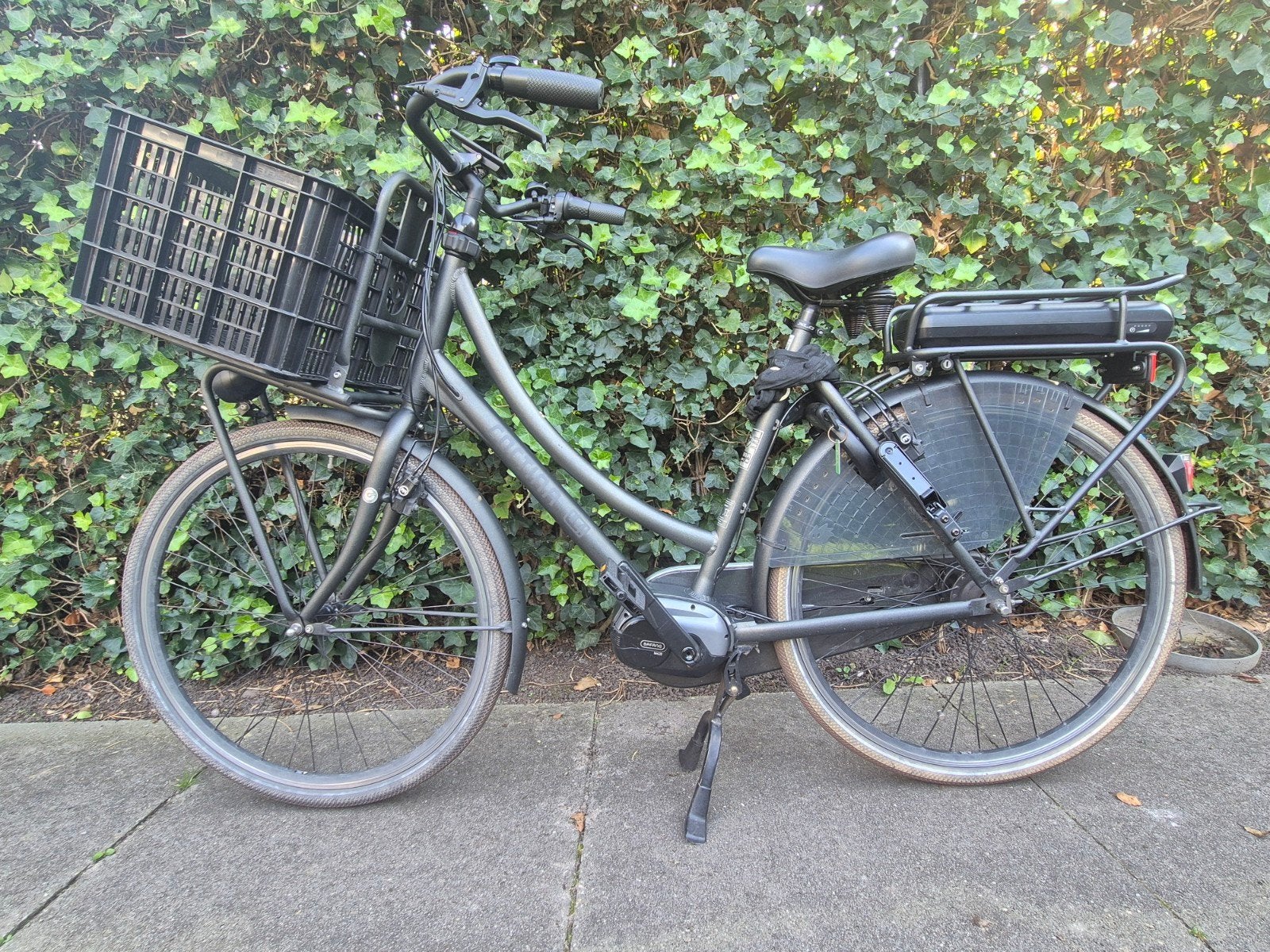 Cortina Transport E-U4 Raw D57 Black Grey Elektrische Fiets, 55 tot 59 cm, Ophalen, Gebruikt, Cortina