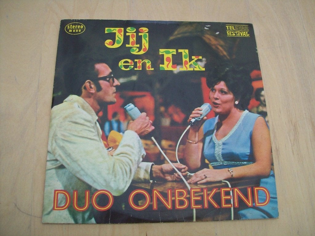 LP : Duo Onbekend - jij en ik ( TELSTAR ), Cd's en Dvd's, Ophalen of Verzenden, Gebruikt, 12 inch, Levenslied of Smartlap