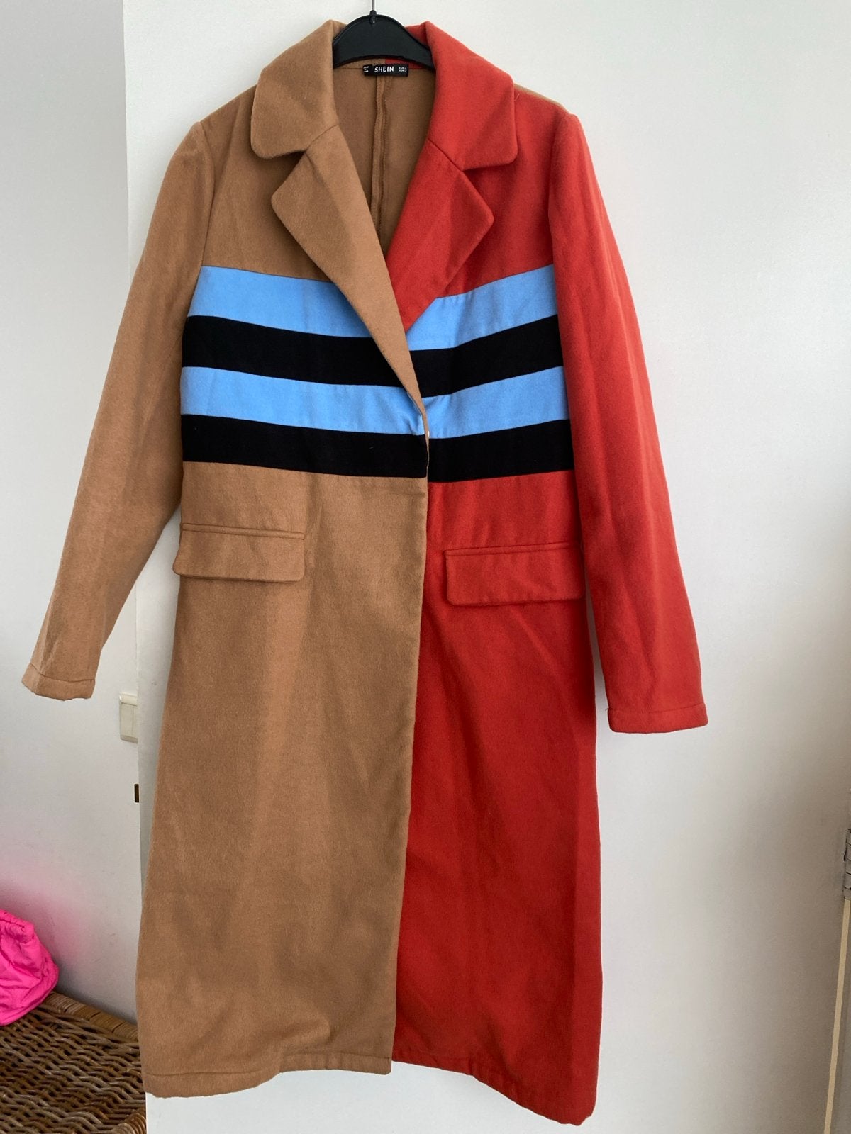 Shein Colorblock Jas Maat L - Uniek en Stijlvol, Ophalen of Verzenden, Zo goed als nieuw, Maat 42/44 (L), Meerkleurig