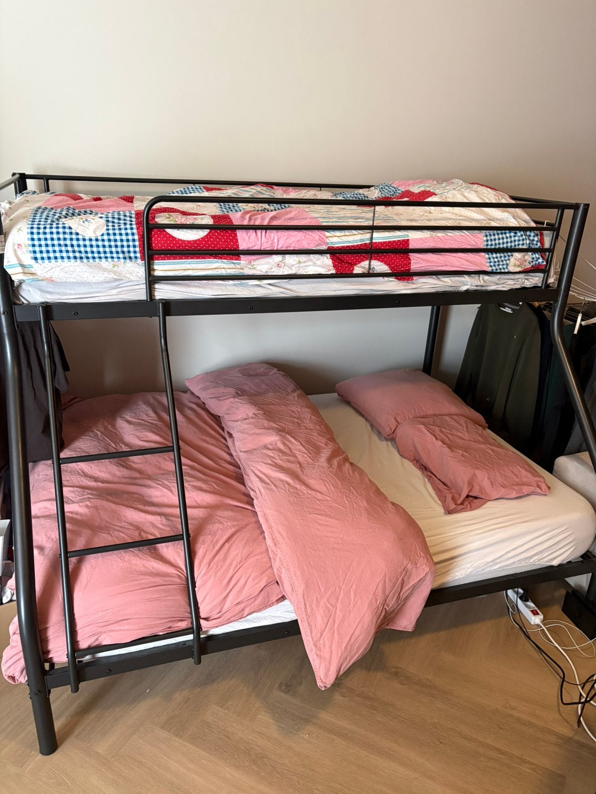 Trio stapelbed , driepersoons, Ophalen, 90 cm, Tweepersoons, Zo goed als nieuw