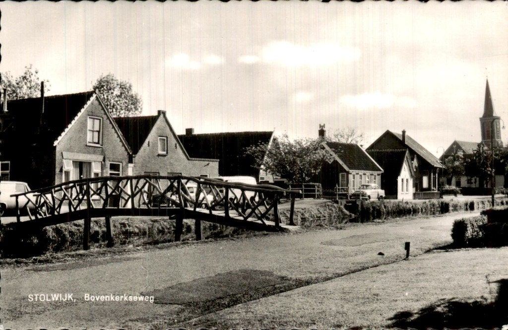 Stolwijk - Brug - Bovenkerkseweg, Ophalen of Verzenden, 1960 tot 1980, Ongelopen, Zuid-Holland