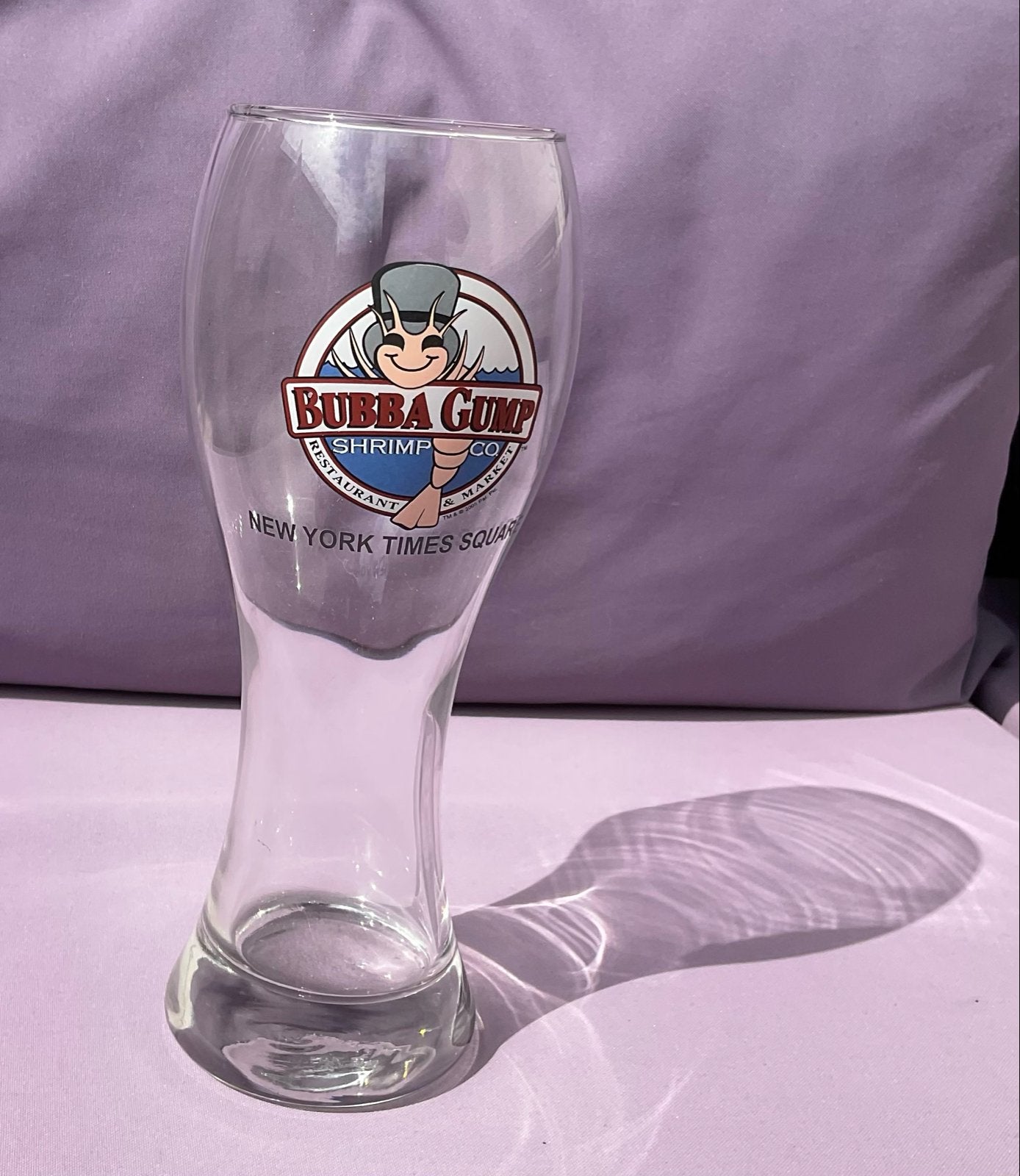 Bubba Gump Shrimp Co. New York Times Square Glas, Ophalen of Verzenden, Zo goed als nieuw, Overige merken, Glas