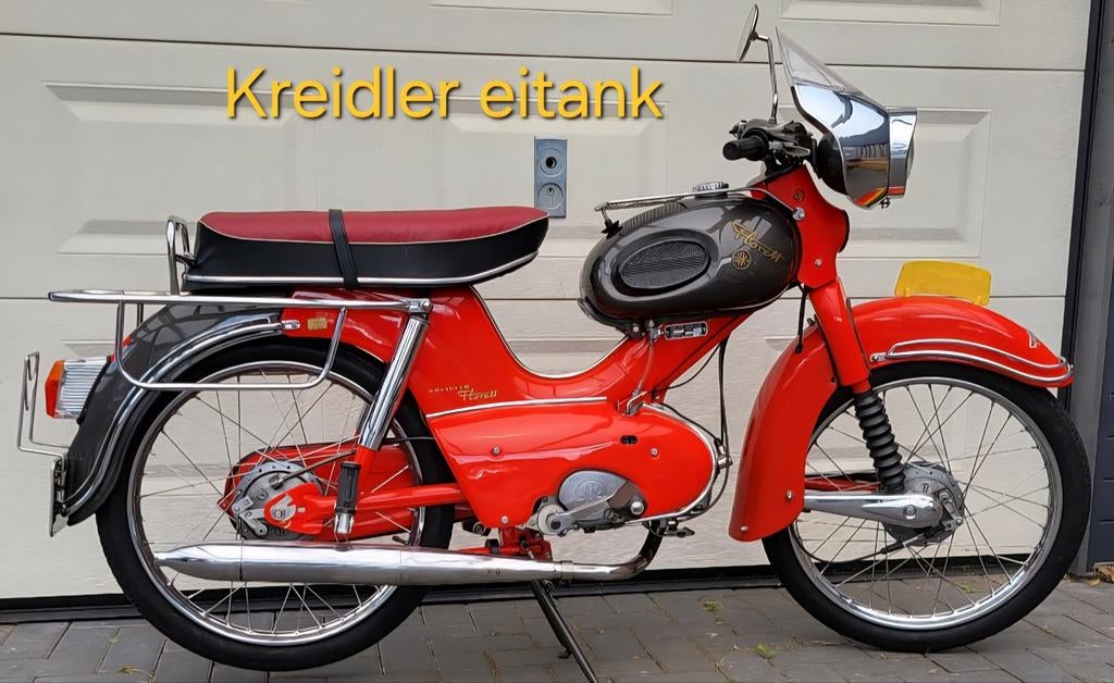 KREIDLER FLORETT EITANK K53/1NL MET KENTEKEN SHOWROOM STAAT, Fietsen en Brommers, Brommers | Oldtimers, 49 cc, 3 versnellingen