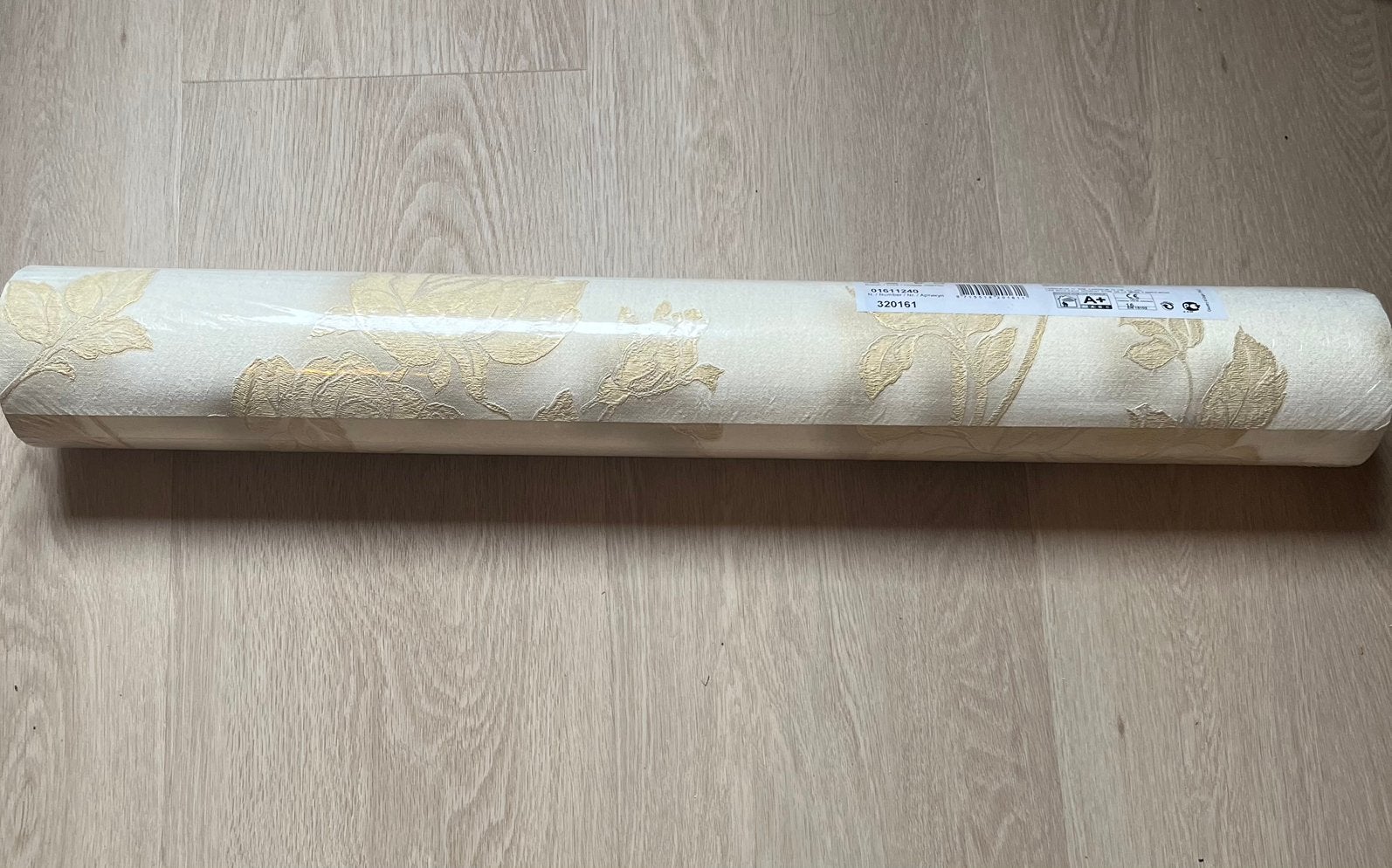 Eijffinger behang 5 rollen goud geel beige roos, Bloemen, Overige merken, Geel, Ophalen of Verzenden