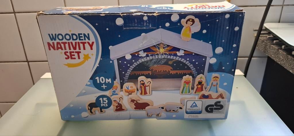 Houten kerststal, Kinderen en Baby's, Ophalen of Verzenden, Gebruikt, Overige typen