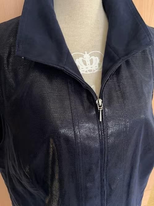Erfo bodywarmer maat 46, Kleding | Dames, Bodywarmers, Ophalen of Verzenden, Zo goed als nieuw, Maat 46/48 (XL) of groter, Blauw