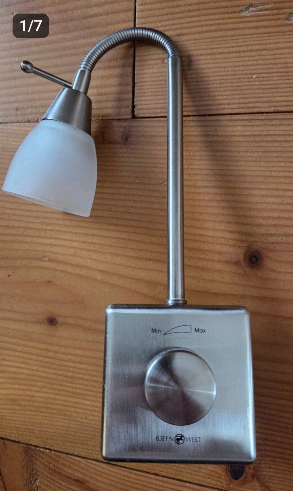 nachtlampje, bedlamp, dimbaar plug in., E14 (klein), Ophalen of Verzenden, Zo goed als nieuw, Overige merken