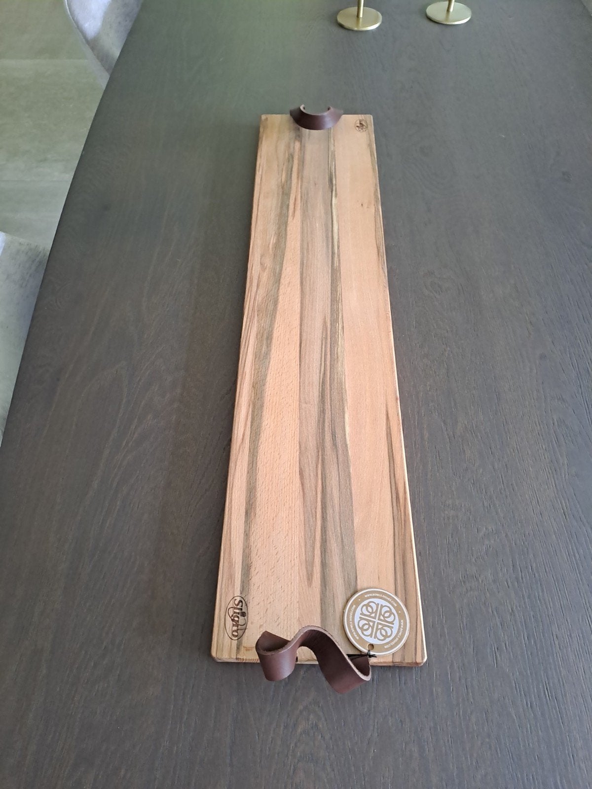 Stijlvolle houten borrelplank - Sligro, Hout, Snij-/serveerplank, Nieuw, Ophalen of Verzenden