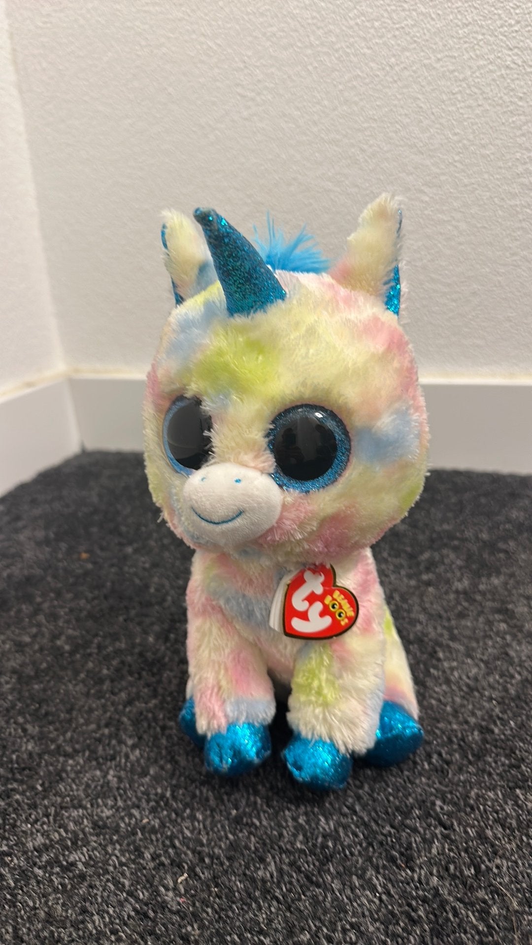 Beanie boos TY eenhoorn, Ophalen of Verzenden, Zo goed als nieuw, Overige typen