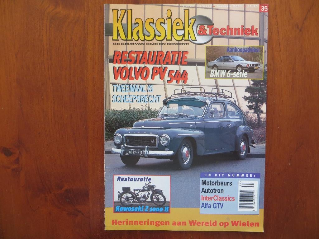 Klassiek & Techniek 35 Volvo PV544, BMW 6-serie, Alfa GTV, Ophalen of Verzenden, Nieuw, BMW