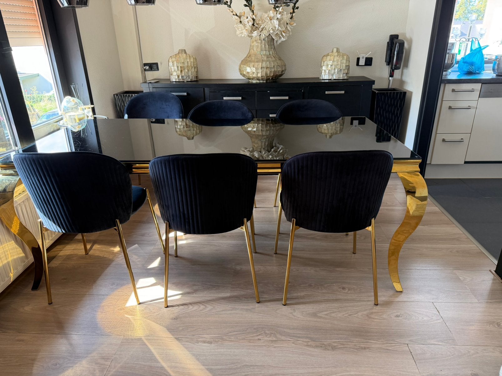Eettafel&stoelen, Ophalen, Zo goed als nieuw, Vijf, Zes of meer stoelen