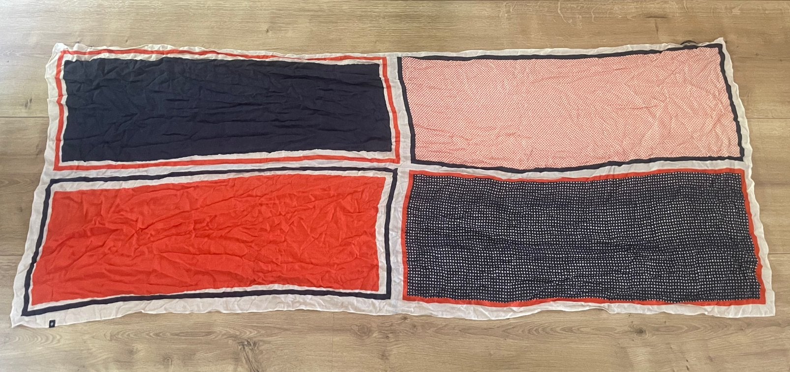 Marc O’Polo sjaal rood wit blauw, Ophalen of Verzenden, Zo goed als nieuw, Maat 46/48 (XL) of groter, Sjaal