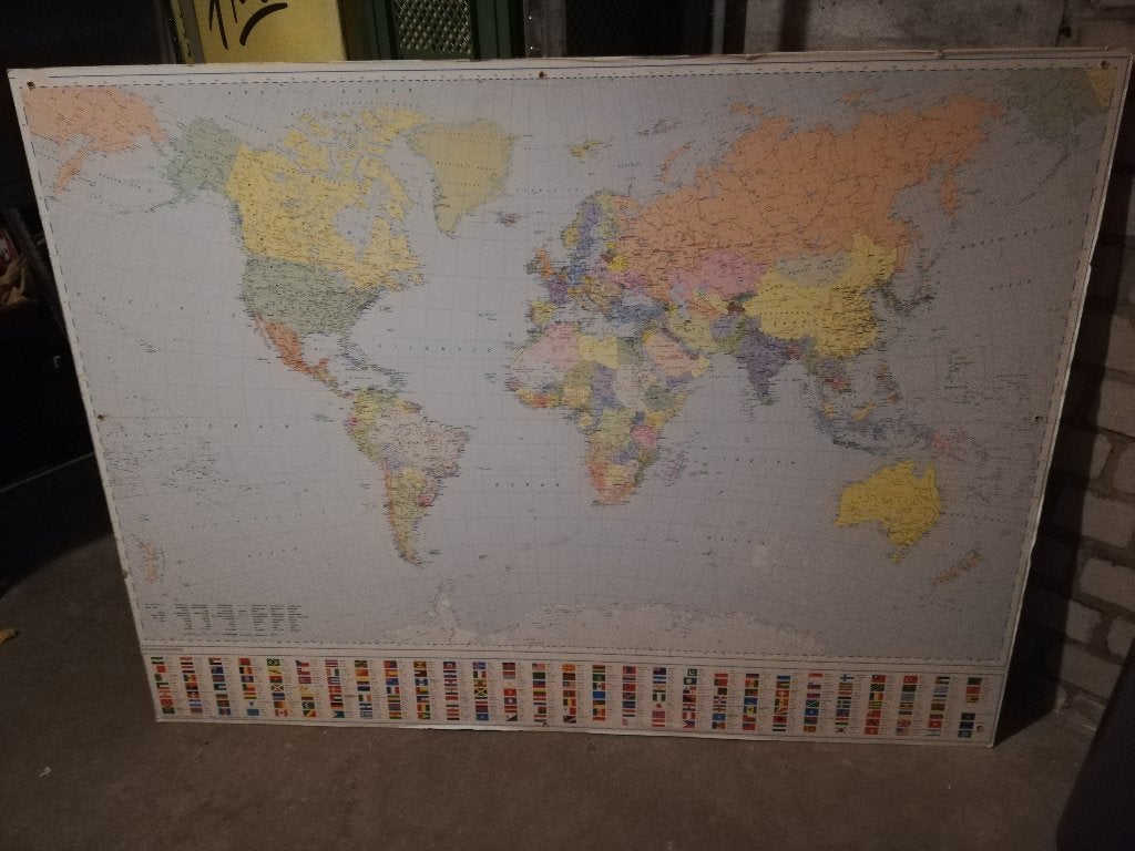 Oude wereldkaart, Ophalen, Aardrijkskunde