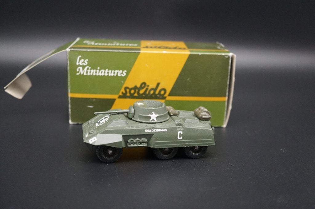 Solido Ford M8 combat car Greyhound - 1/50 - TOP, Ophalen of Verzenden, Auto, Overige merken