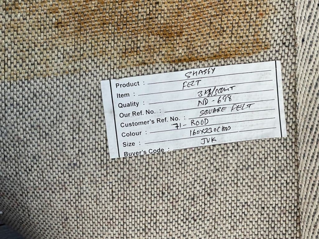 Dutch Carpets Square Rood - wol | DC, Ophalen, Design, 150 tot 200 cm, 200 cm of meer