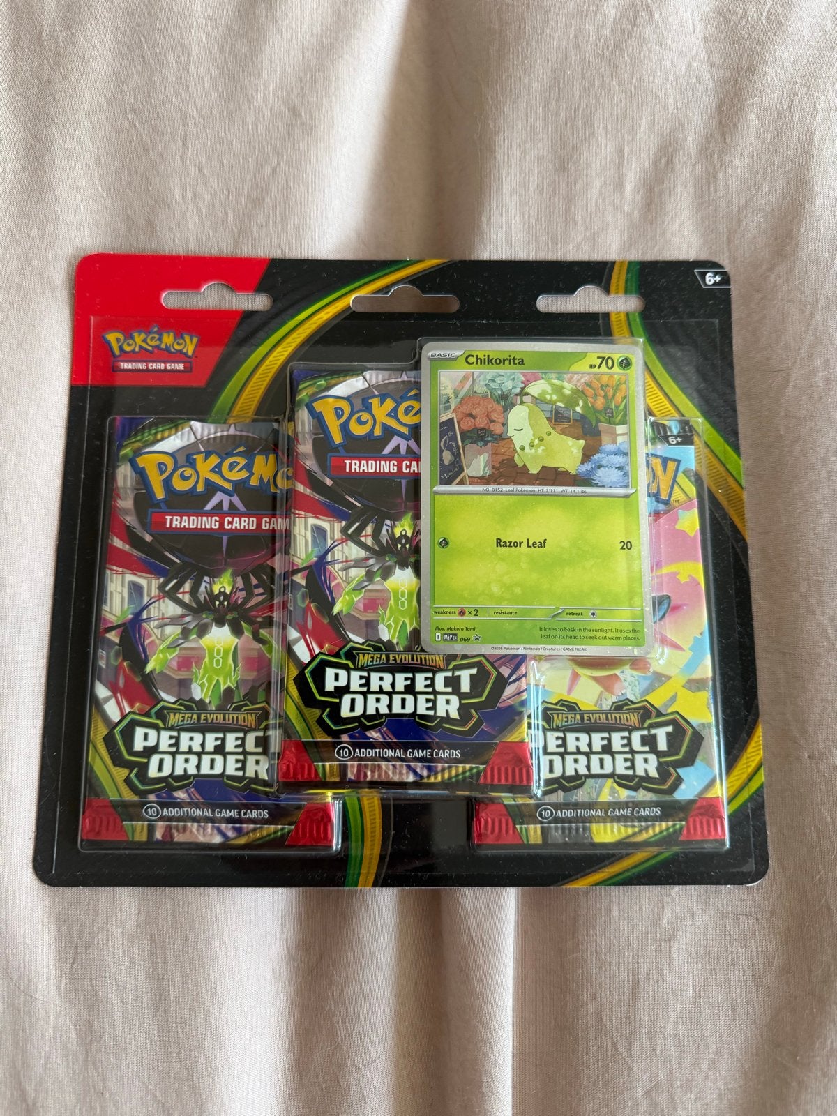Pokémon Mega Evolution Perfect Order 3 Blister Pack, Ophalen of Verzenden, Nieuw, Booster