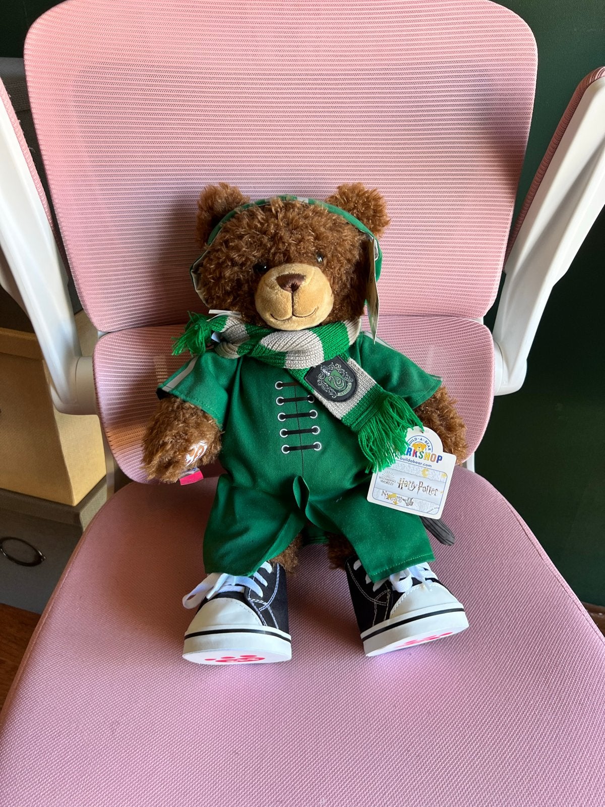 Harry Potter Build-a-Bear Slytherin - Nieuw uit New York, Ophalen, Groen, Overige karakters, Beer