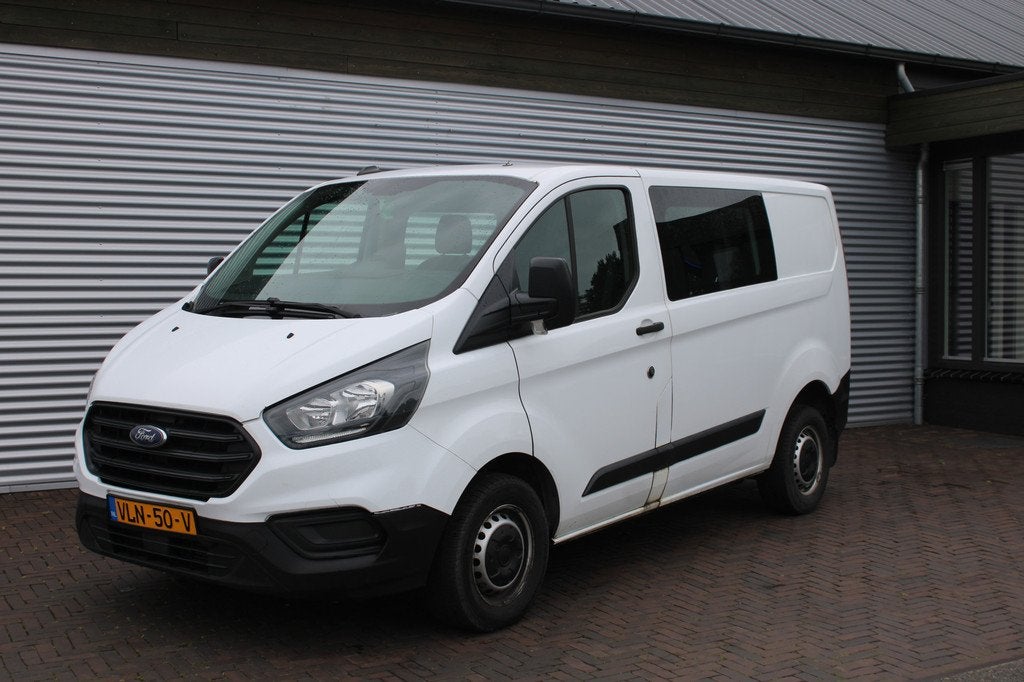 Ford Transit Custom 280 2.0 TDCI L1H1 Ambiente DC (bj 2021), Auto's, 4 cilinders, Wit, Origineel Nederlands, Bedrijf