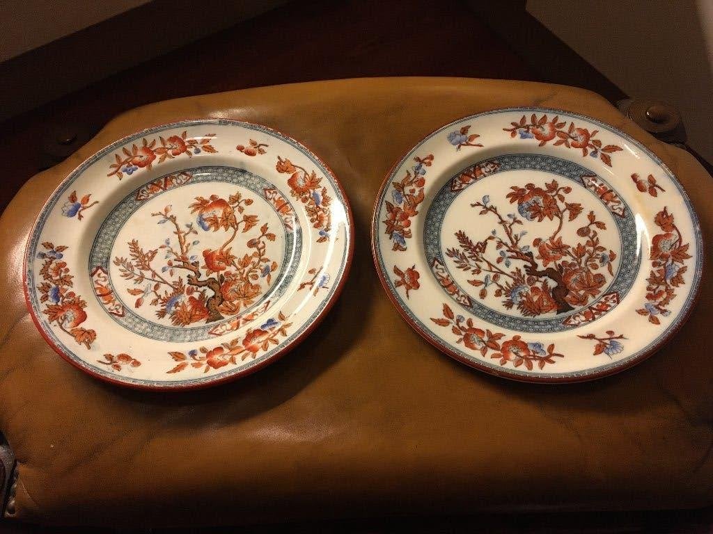 Twee bordjes Petrus Regout decor Cedra, Ophalen