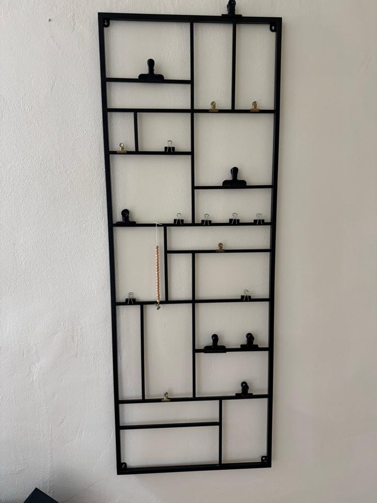 Xenos wandrek zwart metaal 150x55 cm, Huis en Inrichting, Woonaccessoires | Memoborden, Ophalen, Zo goed als nieuw, Overige typen