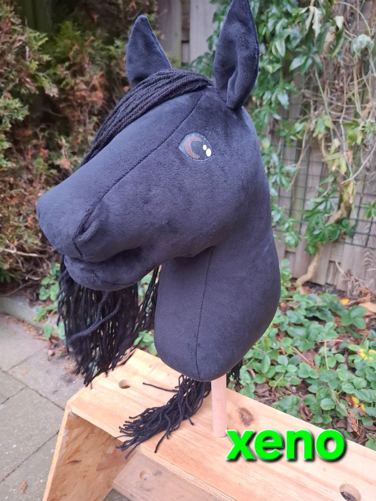 mooie nieuwe zwarte Fries Hobbyhorse, hobby horse, stokpaard, Ophalen of Verzenden, Nieuw