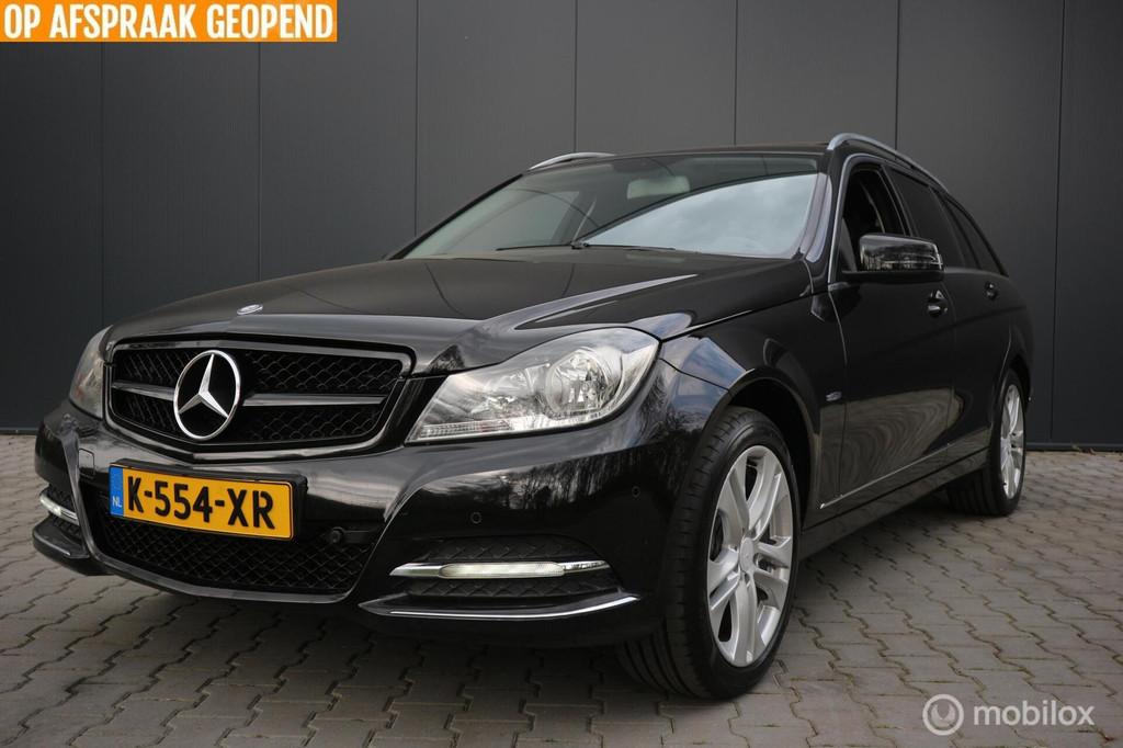 Mercedes C-klasse Estate 180 Avantgarde AUTOMAAT/FACELIFT, Auto's, Automaat, Euro 5, 1796 cc, Zwart