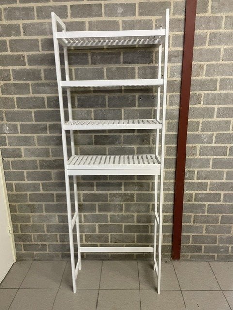 stellingkast badkamer boven toilet, Huis en Inrichting, Badkamer | Badkamermeubels, (Half)hoge kast, Nieuw, 150 tot 200 cm, 25 tot 50 cm