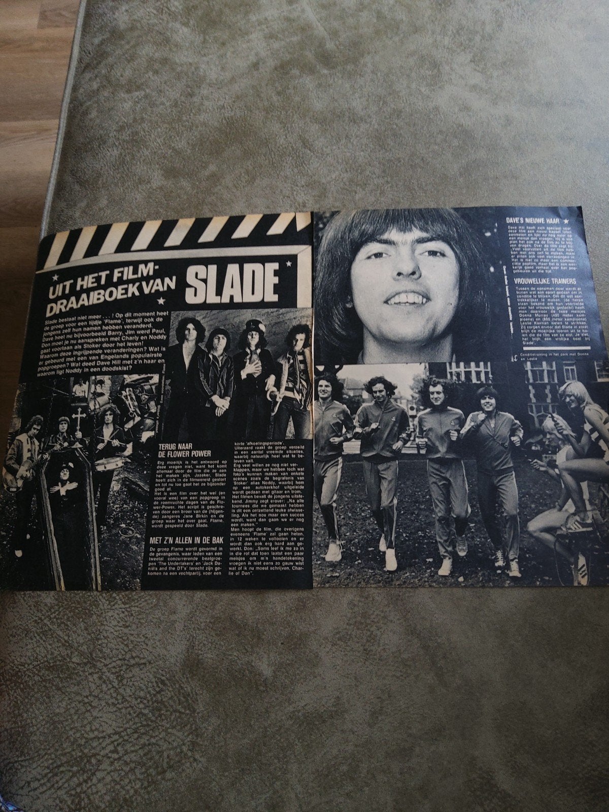 Slade:  Flame, Verzamelen, Muziek, Artiesten en Beroemdheden, Ophalen of Verzenden, Boek, Tijdschrift of Artikel