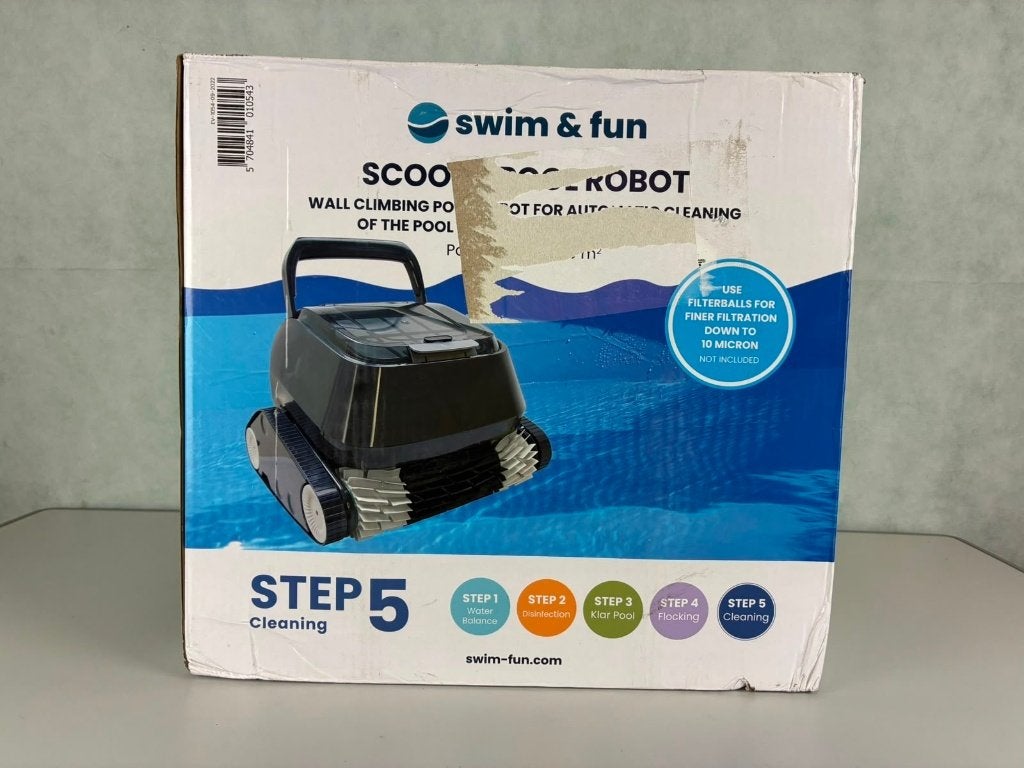 Swim & Fun Scooby Zwembadrobot – bodem, wanden & waterlijn, Ledreborg Allé 128C, 1 tv. DK-4000 Roskilde Denemarken, Swim & Fun Scandinavia ApS