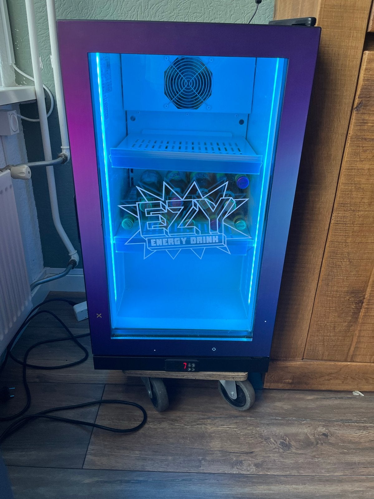 Mini Koelkast met LED Verlichting, Minder dan 45 cm, Minder dan 75 liter, Ophalen, 85 tot 120 cm