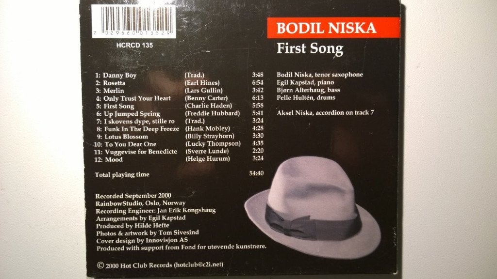Bodil Niska - First Song, Ophalen of Verzenden, Zo goed als nieuw, Jazz, Album