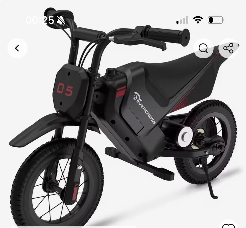 Elektrische Kindermotor kleur zwart 185,00 op=op, Ophalen of Verzenden, Zo goed als nieuw, Overige typen
