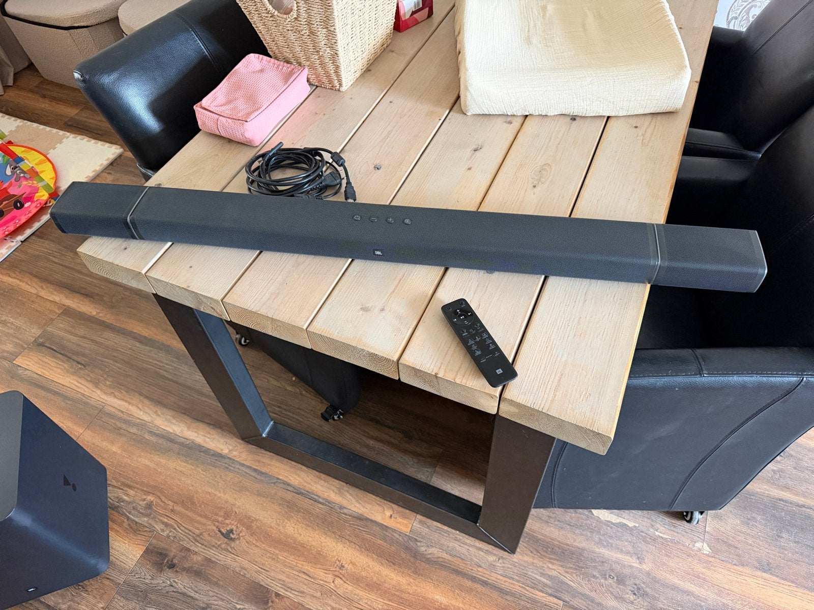 JBL Bar 5.1 met Draadloze Subwoofer en afneembare surround, Ophalen of Verzenden, Bluetooth, Zo goed als nieuw