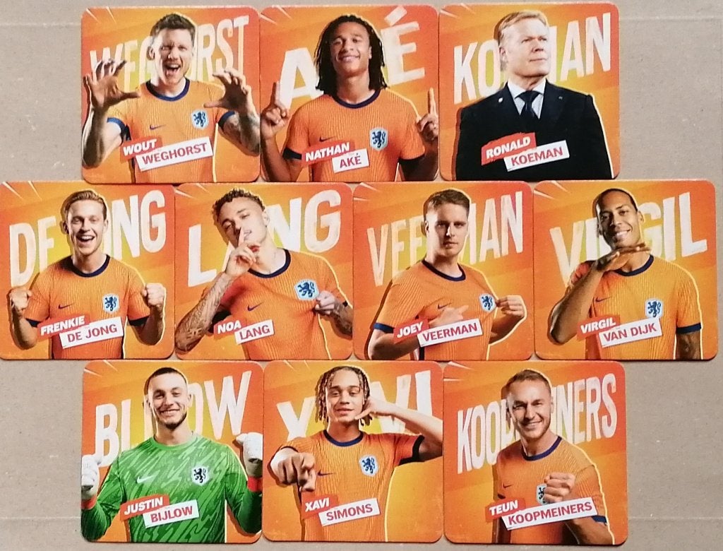 Oranje spelers kaarten 10 stuks, Verzamelen, Supermarktacties, Albert Heijn, Ophalen