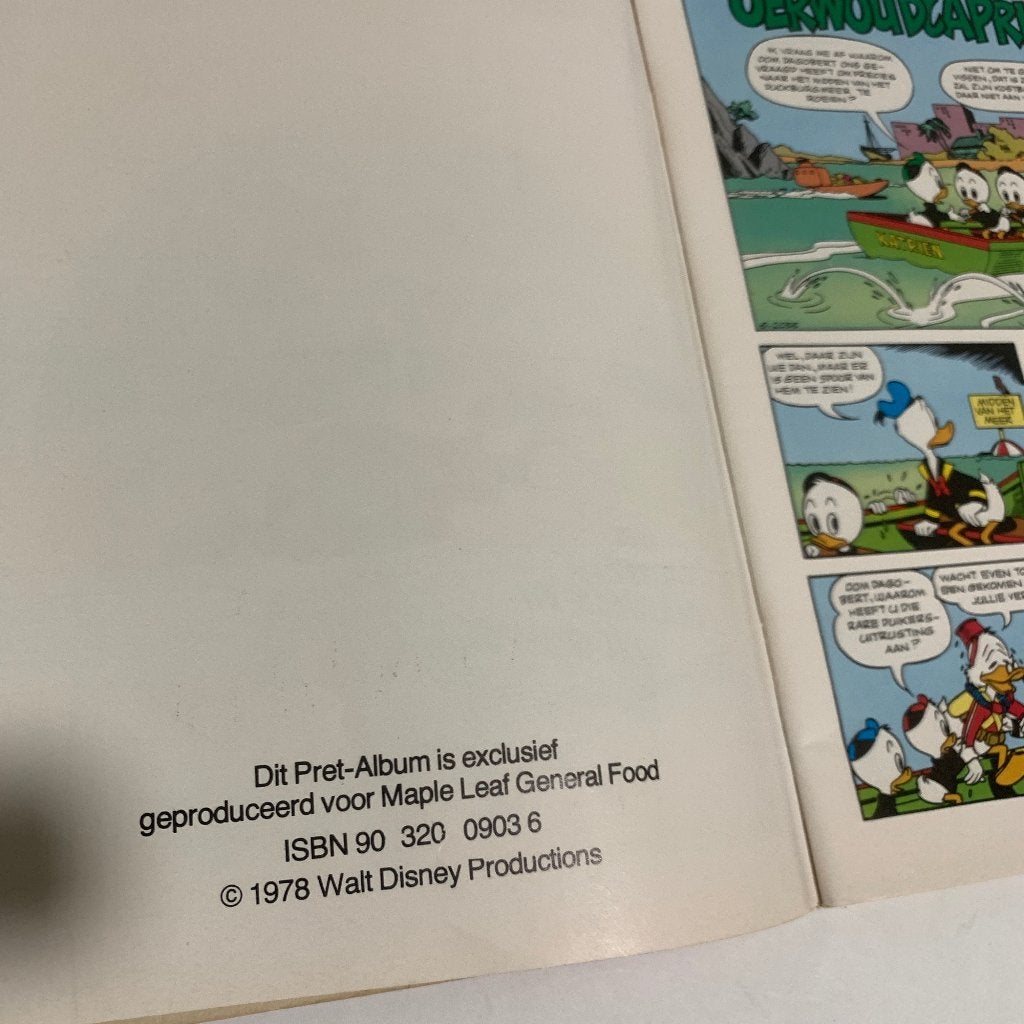 Walt Disney's Pret Album - Donald Duck stripboek 1978, Boeken, Eén stripboek, Ophalen of Verzenden, Gelezen, Walt Disney