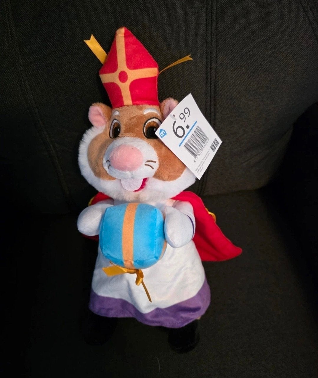Nieuwe Albert Heijn Sinterklaas Hamster Knuffel, Hamster, Nieuw, Ophalen of Verzenden, Middelgroot (20 tot 80 cm)