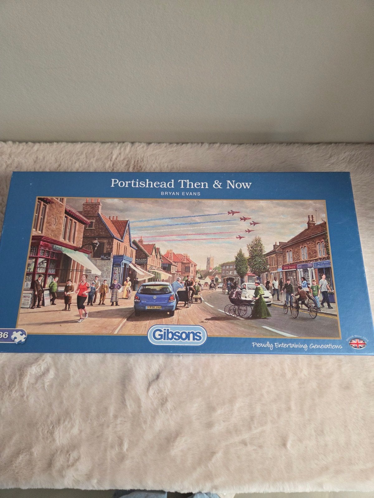 Gibsons legpuzzel-Portishead Then&Now, Ophalen of Verzenden, 500 t/m 1500 stukjes, Zo goed als nieuw