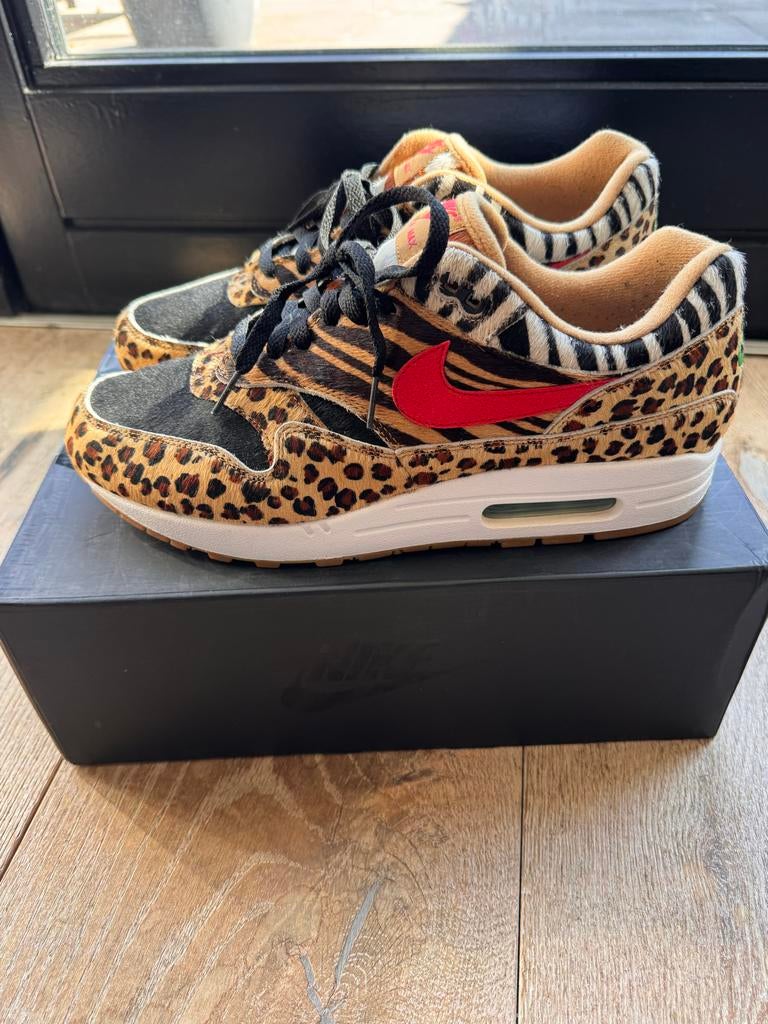 Nike Air Max 1 Animal Pack 2.0 - Maat 45, Kleding | Heren, Schoenen, Ophalen, Zo goed als nieuw, Overige kleuren, Sneakers of Gympen