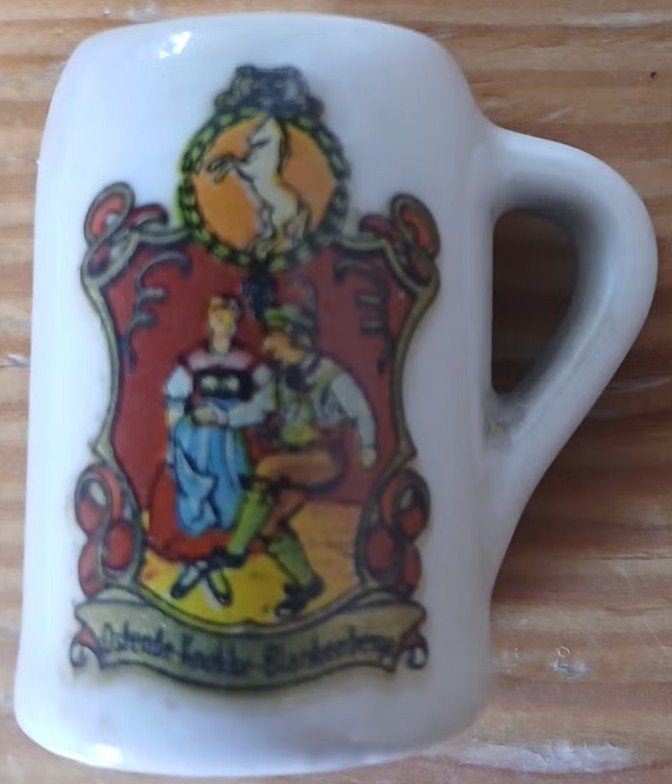 Miniatuur bierpul Ostende Koksijde Blankenberge 3,7 cm, Ophalen of Verzenden